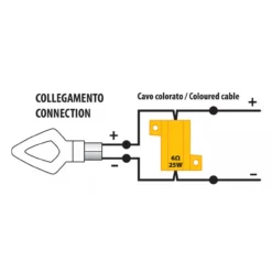 Coppia Resistenze Alluminio 6ohm 25w C/connettori Rapidi Lampa 90469