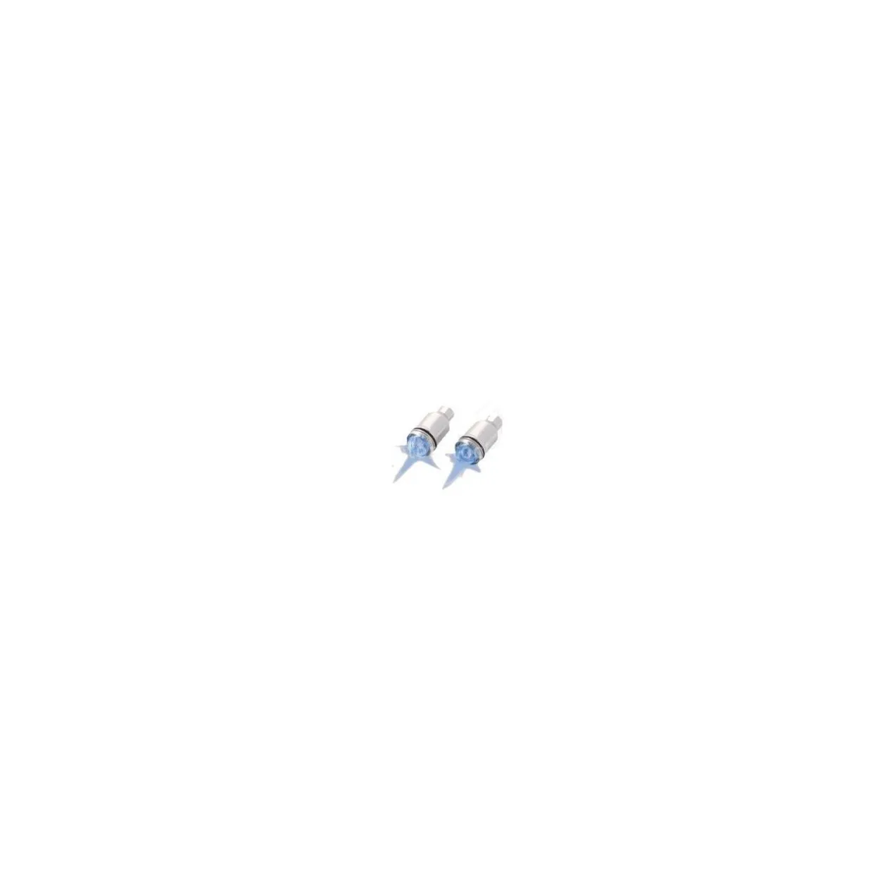 Coppia Tappi Coprivalvole Al Led - Pile Escluse Rosso