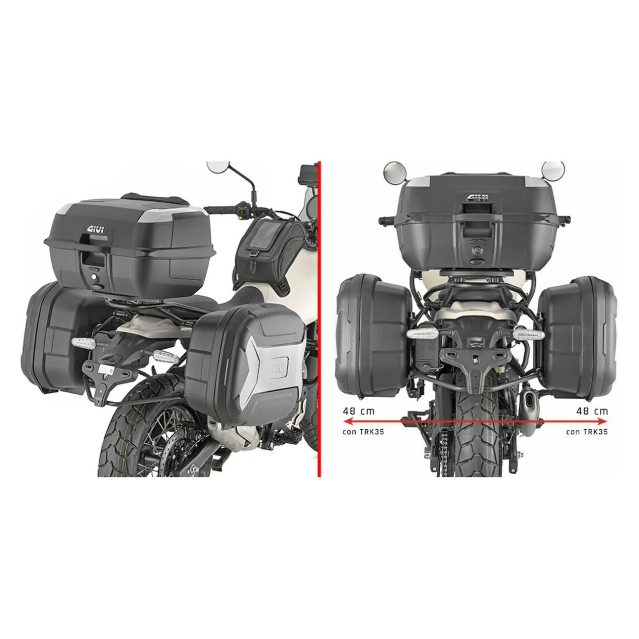 Cp. Valigie Lat Givi Trekker Lite Trk35bnpack2 Monokey N. 35lt