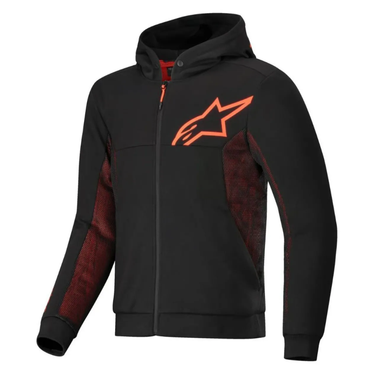 Felpa Alpinestars Chrome Air Sport Black Red Fluo