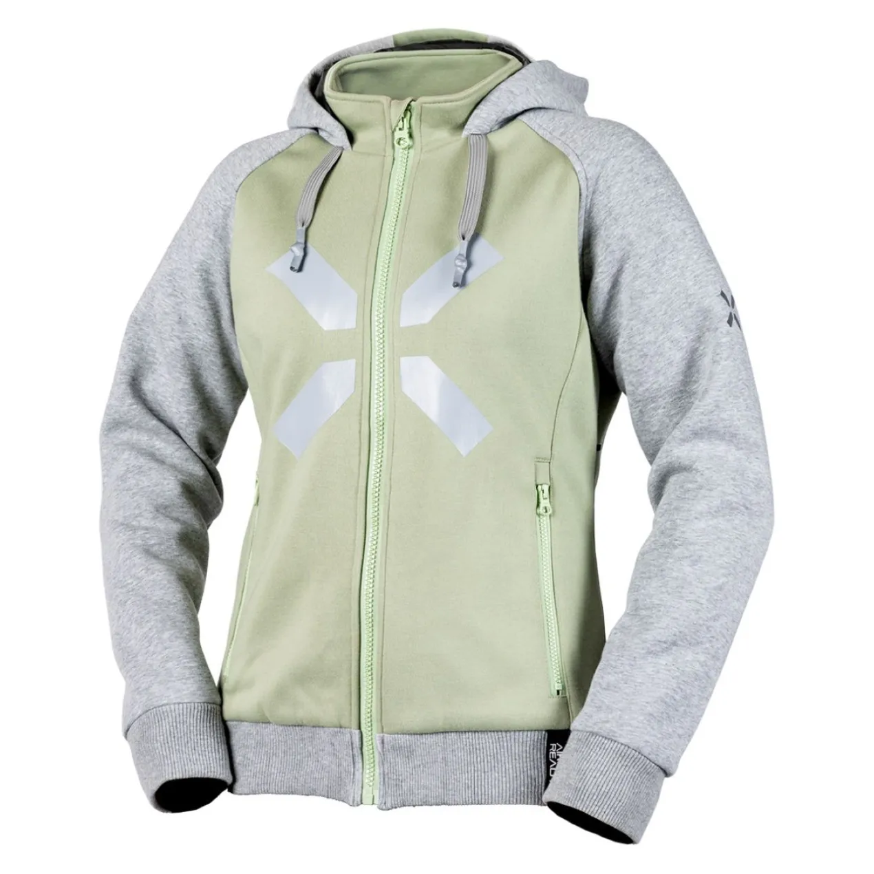 Felpa Tecnica Donna Ixs Rapid 1.0 Verde Chiaro-grigio