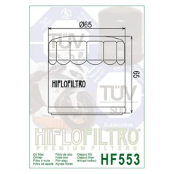 Filtro Olio Hiflo Hf553 Benelli Tornado - Tnt