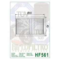 Filtro Olio Hiflo Hf561 Kymco Venox 250