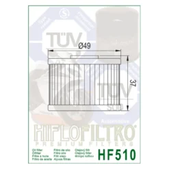 Filtro Olio Hiflo Hf510 Royal Enfield Hymalayan 411 18-