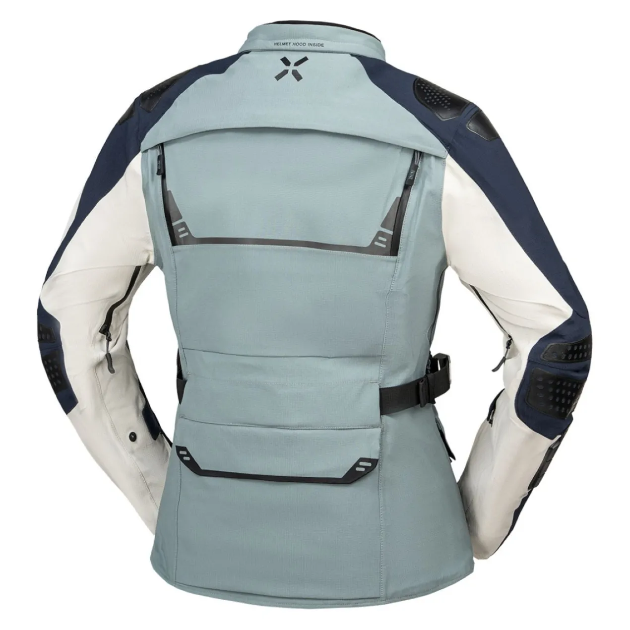 Giacca Donna Con Membrana Laminata Ixs Tourster-stx 2.0 Blu Scuro-grigio