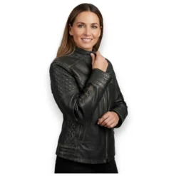 Giacca Donna In Morbida Pelle Held Asphalt Queen Nero