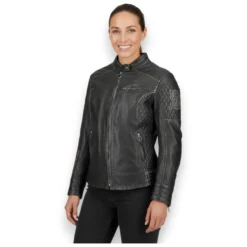 Giacca Donna In Morbida Pelle Held Asphalt Queen Nero
