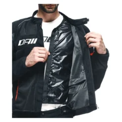 Giacca Estiva Dainese Air Frame 3 Tex Black/black/red-fluo