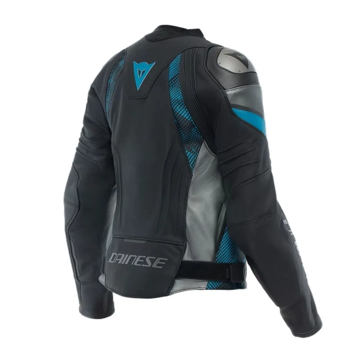 Giacca In Pelle Donna Dainese Avro 5 Wmn Black/teal/anthracit