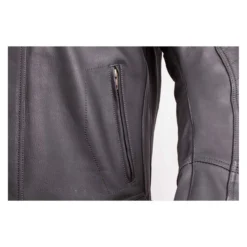 Giacca In Pelle Gms Panther Con Protezioni Nero
