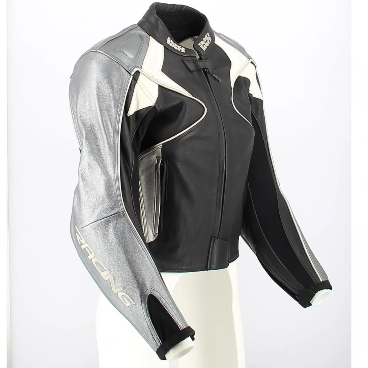 Giacca In Pelle Morbida Donna Ixs Falcon Nero Fant