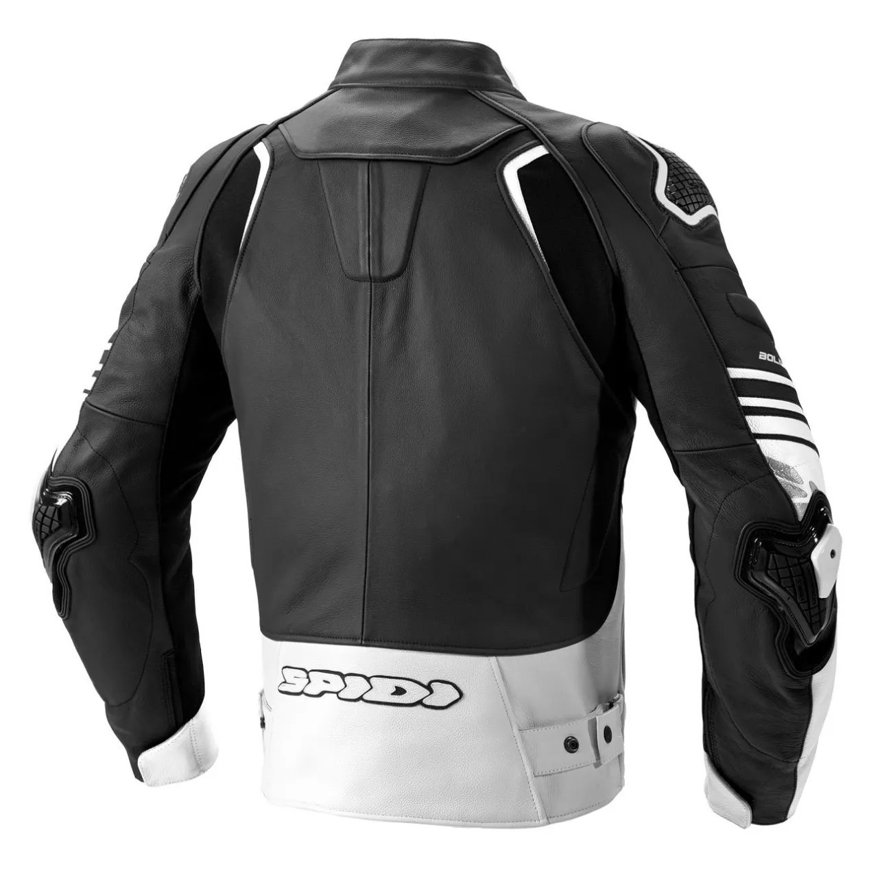Giacca In Pelle Spidi Bolide Perf Nero/bianco