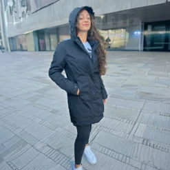 Giacca Lunga Da Donna Imbottita Tucano Urbano Bella Nero
