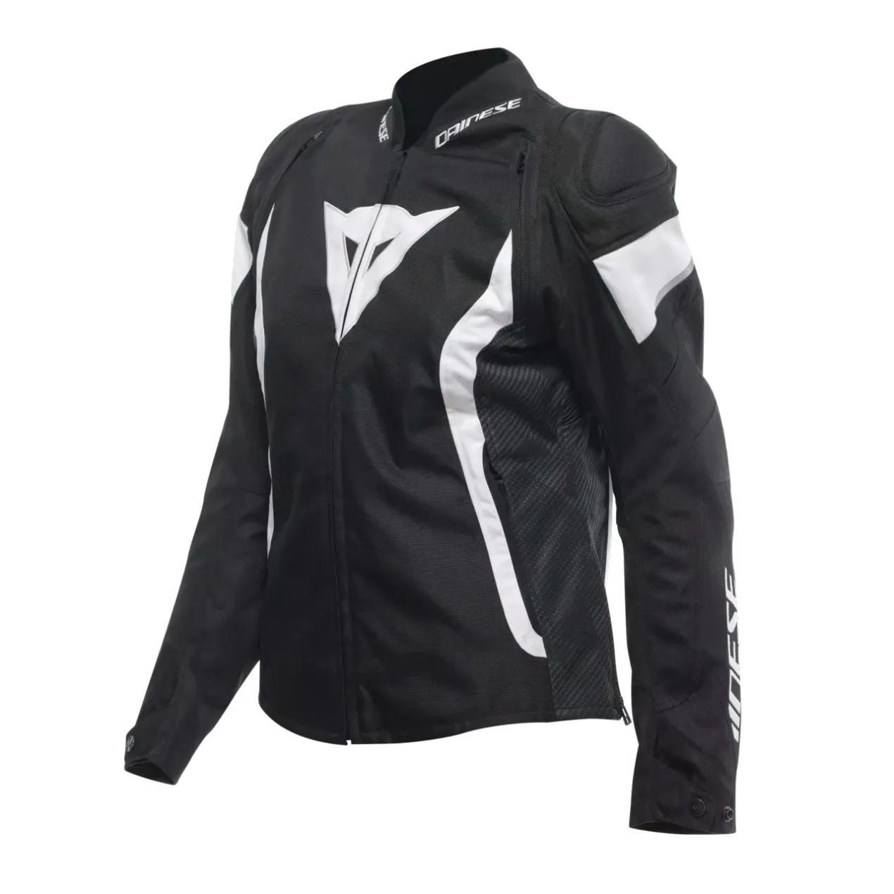 Giacca Moto In Tessuto Donna Dainese Avro 5 Tex Black/white/black