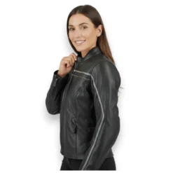 Giacca Pelle Donna Jofama Mod. Vis A Vis Nero