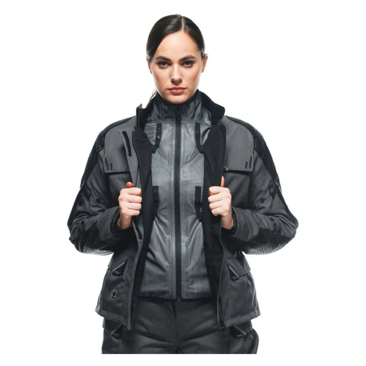 Giacca Touring Dainese Ladakh 3l D-dry Lady Iron-gate/black