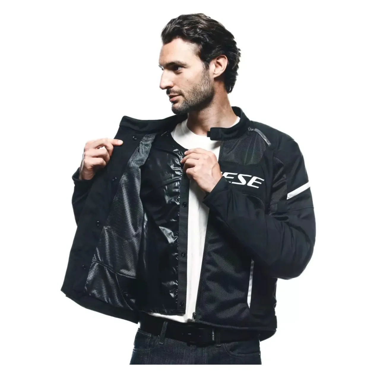 Giacca Traforata Dainese Air Frame 3 Tex 2026 Black/black/white