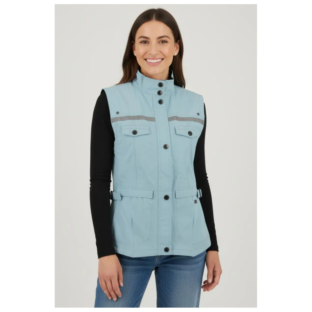 Gilet Donna Estivo Sfiancato Ixs Dalia Celeste