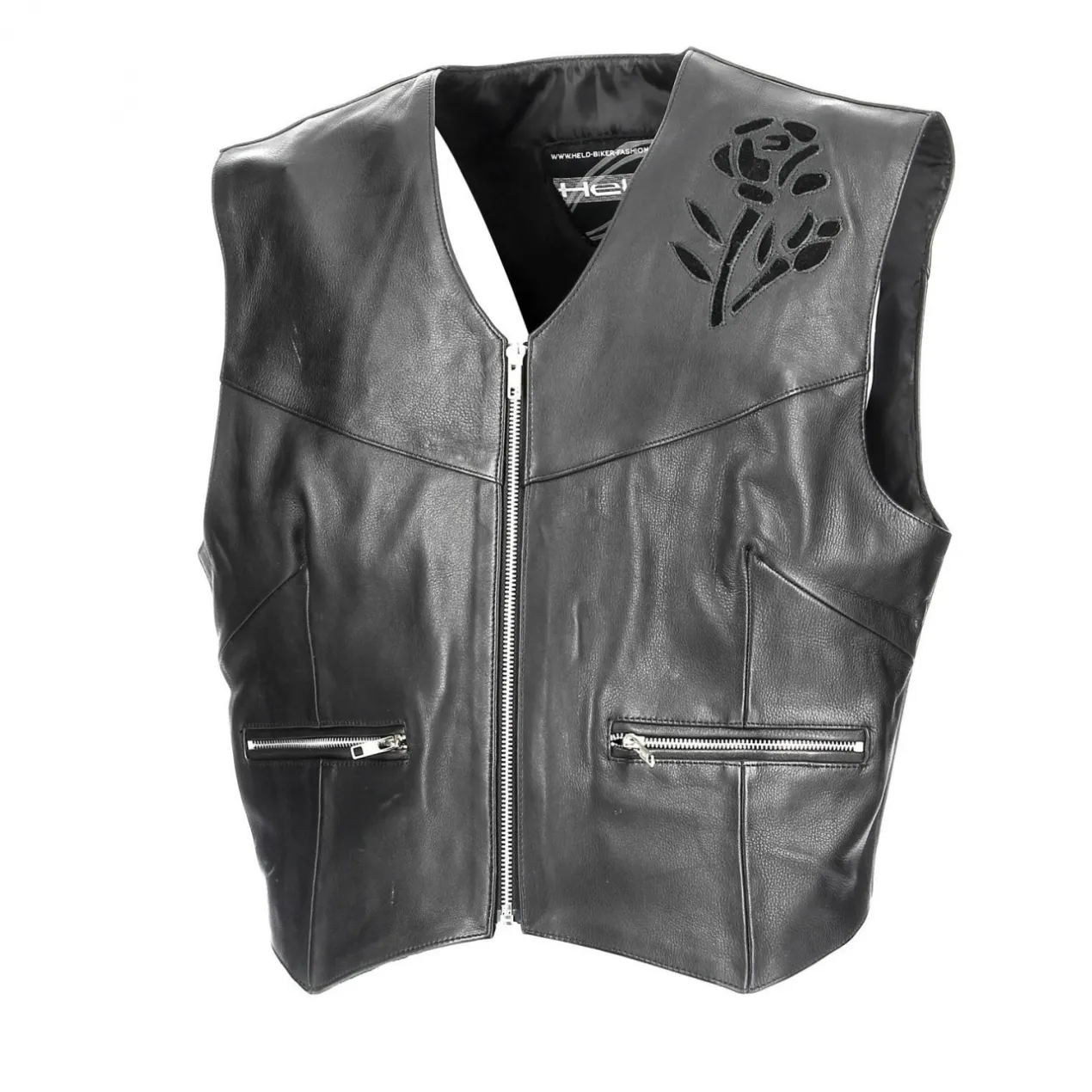 Gilet In Pelle Donna Held Lea Nero