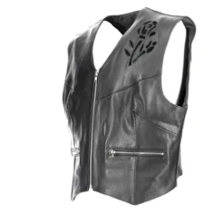 Gilet In Pelle Donna Held Lea Nero