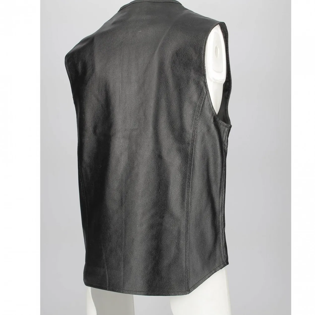 Gilet In Pelle Jollisport Nero