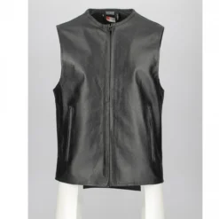 Gilet In Pelle Jollisport Nero