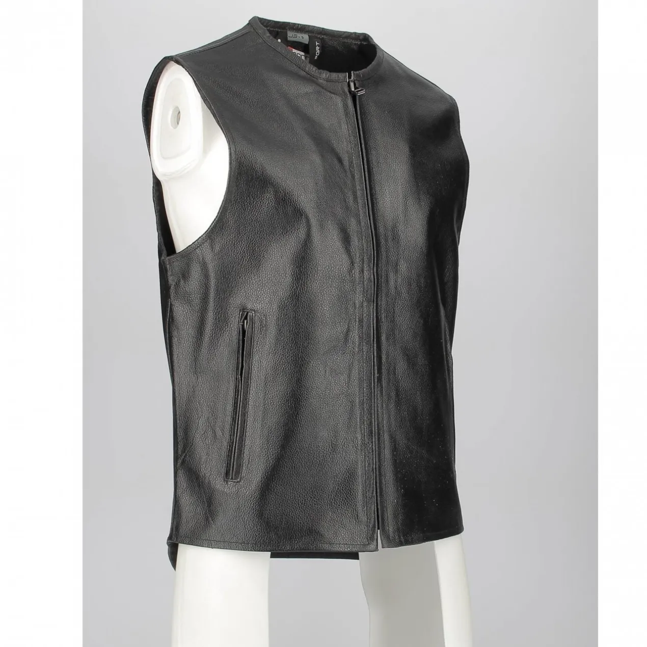 Gilet In Pelle Jollisport Nero