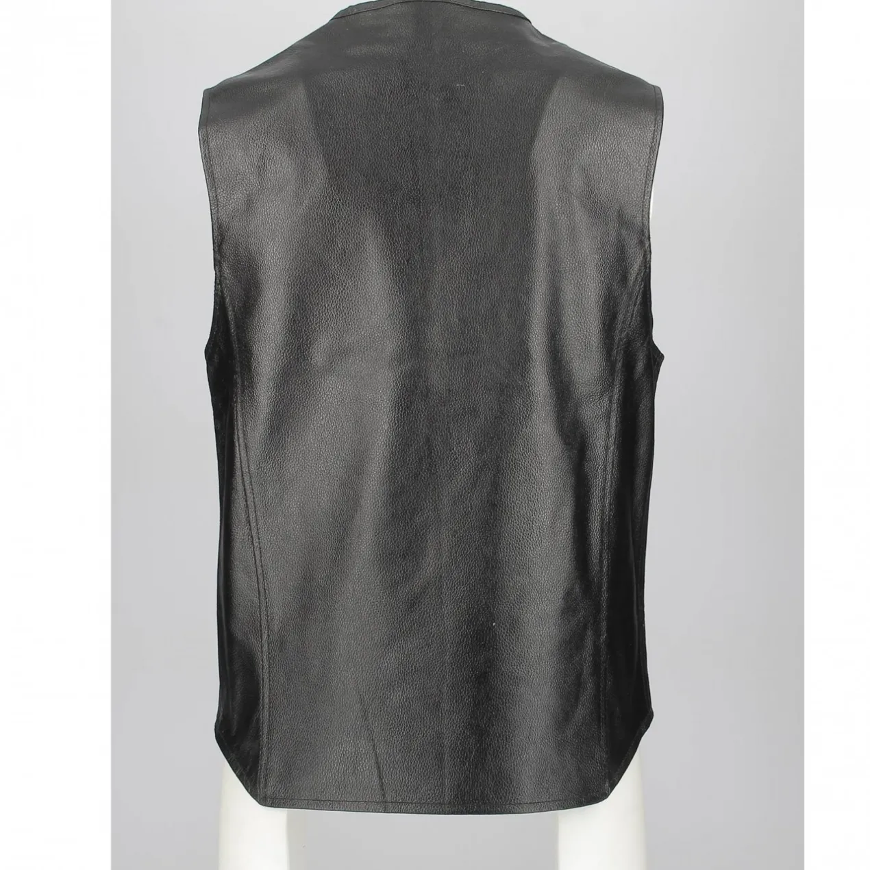 Gilet In Pelle Jollisport Nero