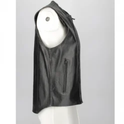 Gilet In Pelle Jollisport Nero