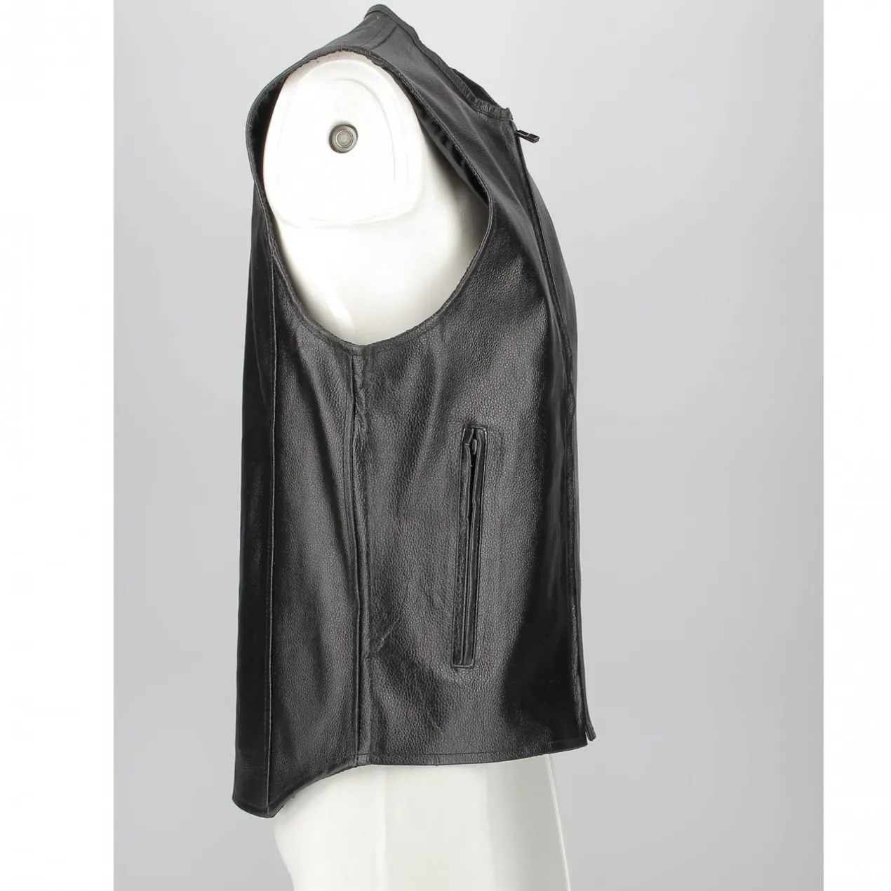 Gilet In Pelle Jollisport Nero