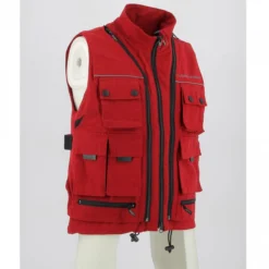 Gilet Oj Transformer 2 In 1 Traforato Multitasche Rosso