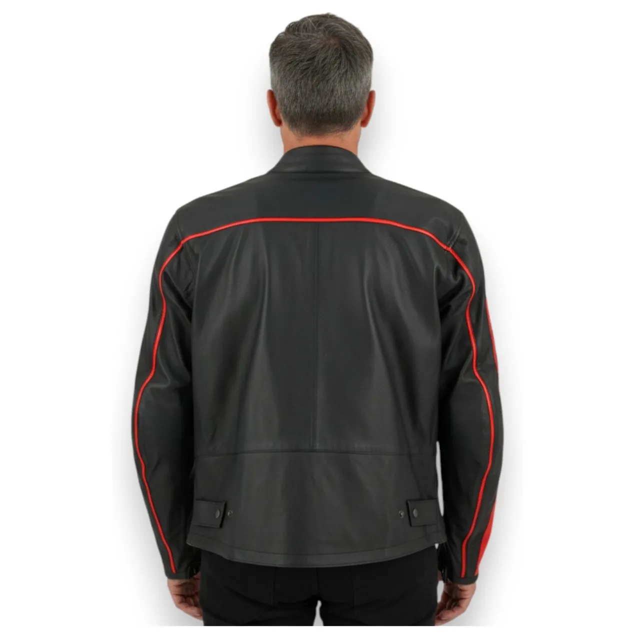 Giubbotto Pelle Corner Xgen Rosso Fant