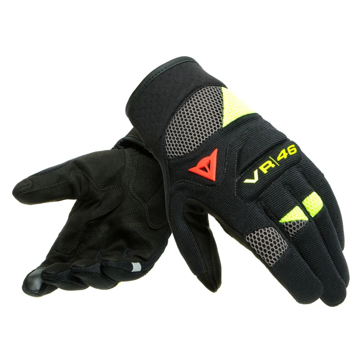 Guanti Dainese Corti Vr46 Curb Black/anthracite/flu