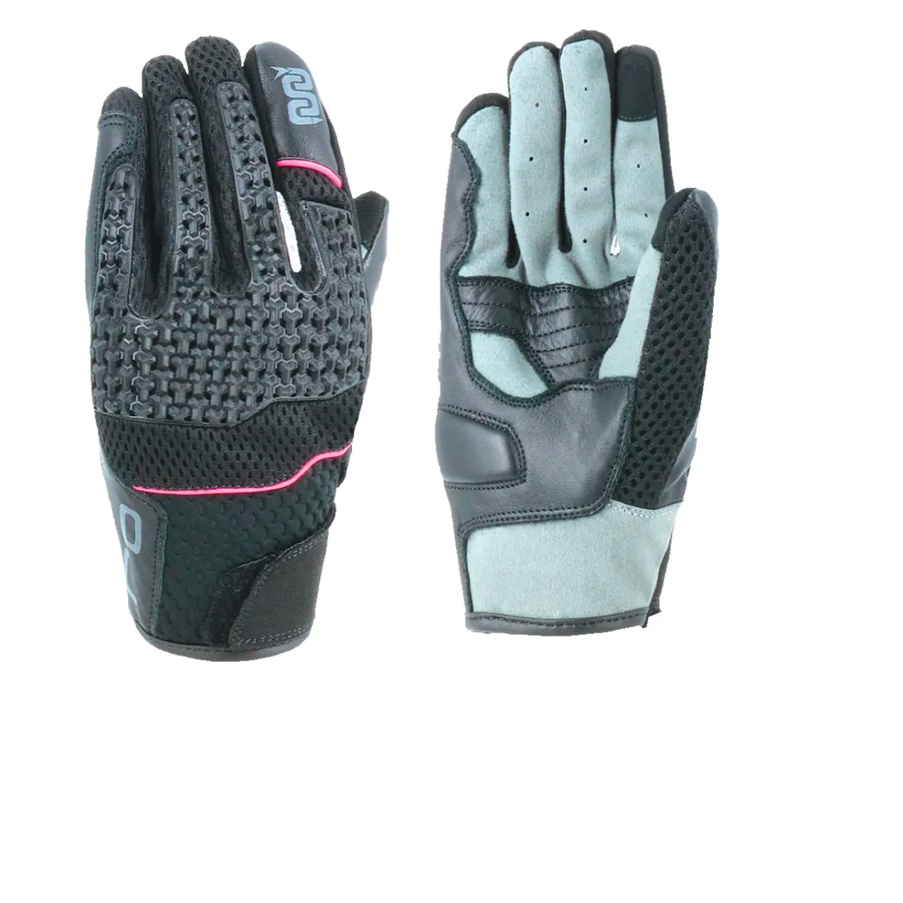 Guanti Donna Estivi Oj Mad Lady Con Protezioni Black / Fucsia