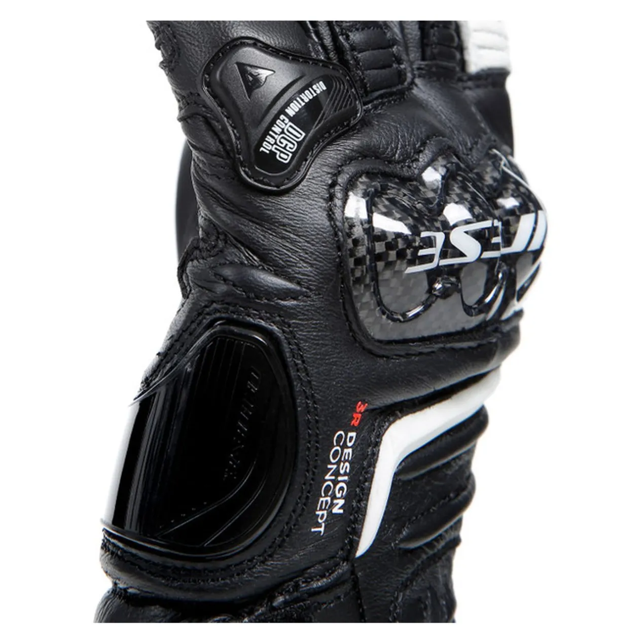 Guanti In Pelle Carbon 4 Lady Lunghi Black/black/white