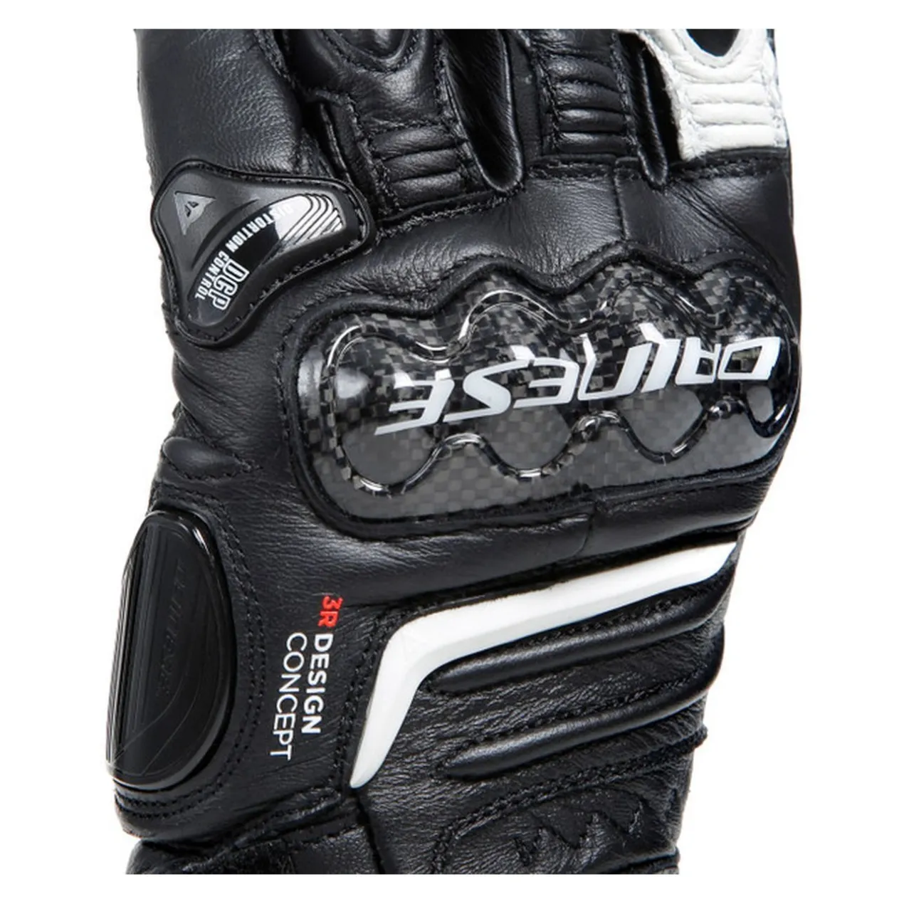 Guanti In Pelle Carbon 4 Lady Lunghi Black/black/white