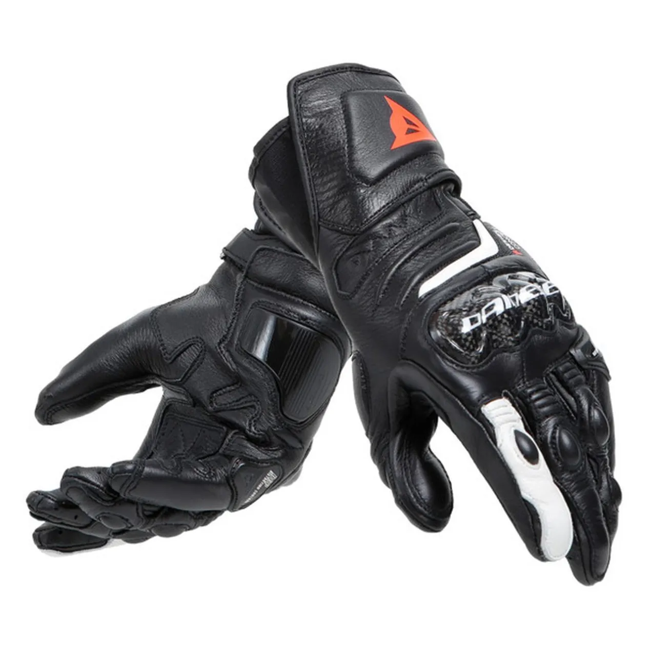 Guanti In Pelle Carbon 4 Lady Lunghi Black/black/white