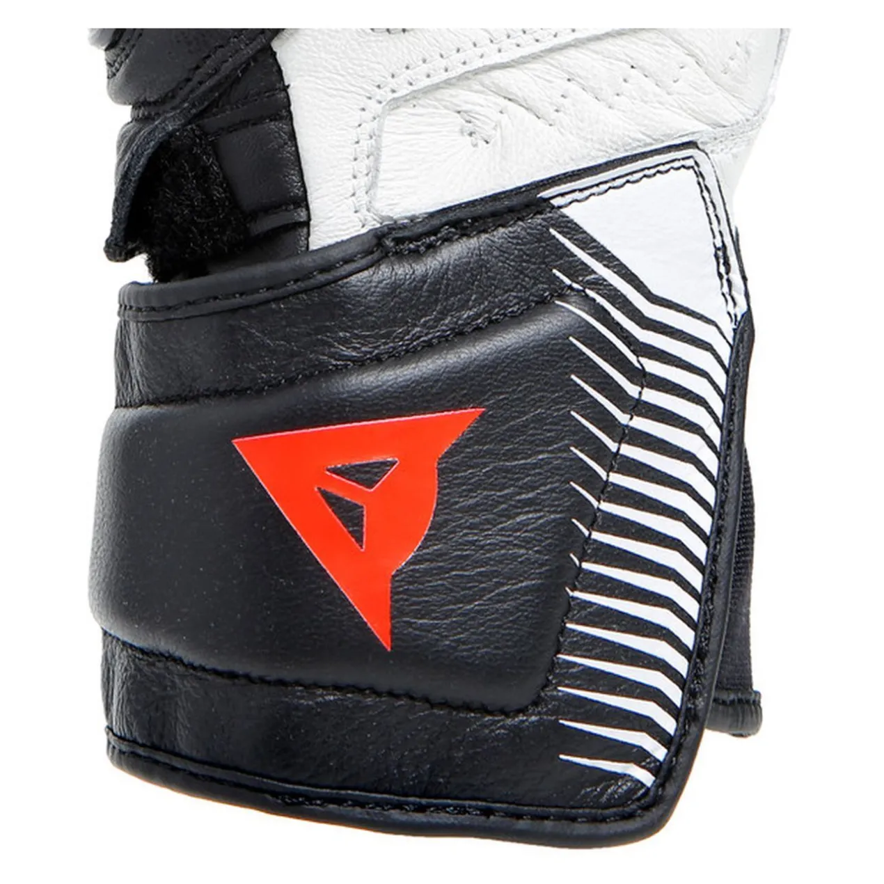 Guanti In Pelle Carbon 4 Lady Lunghi Black/white/fluo-red