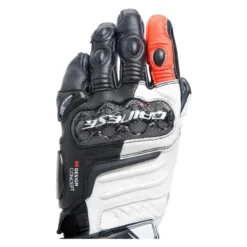 Guanti In Pelle Carbon 4 Lady Lunghi Black/white/fluo-red