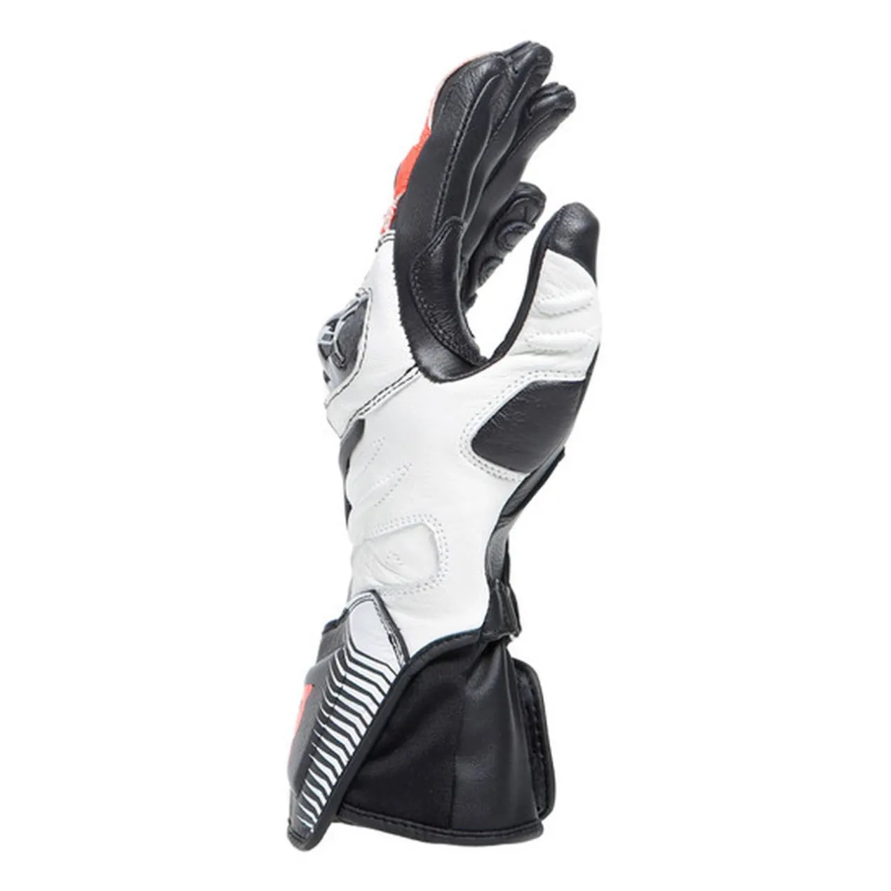 Guanti In Pelle Carbon 4 Lady Lunghi Black/white/fluo-red