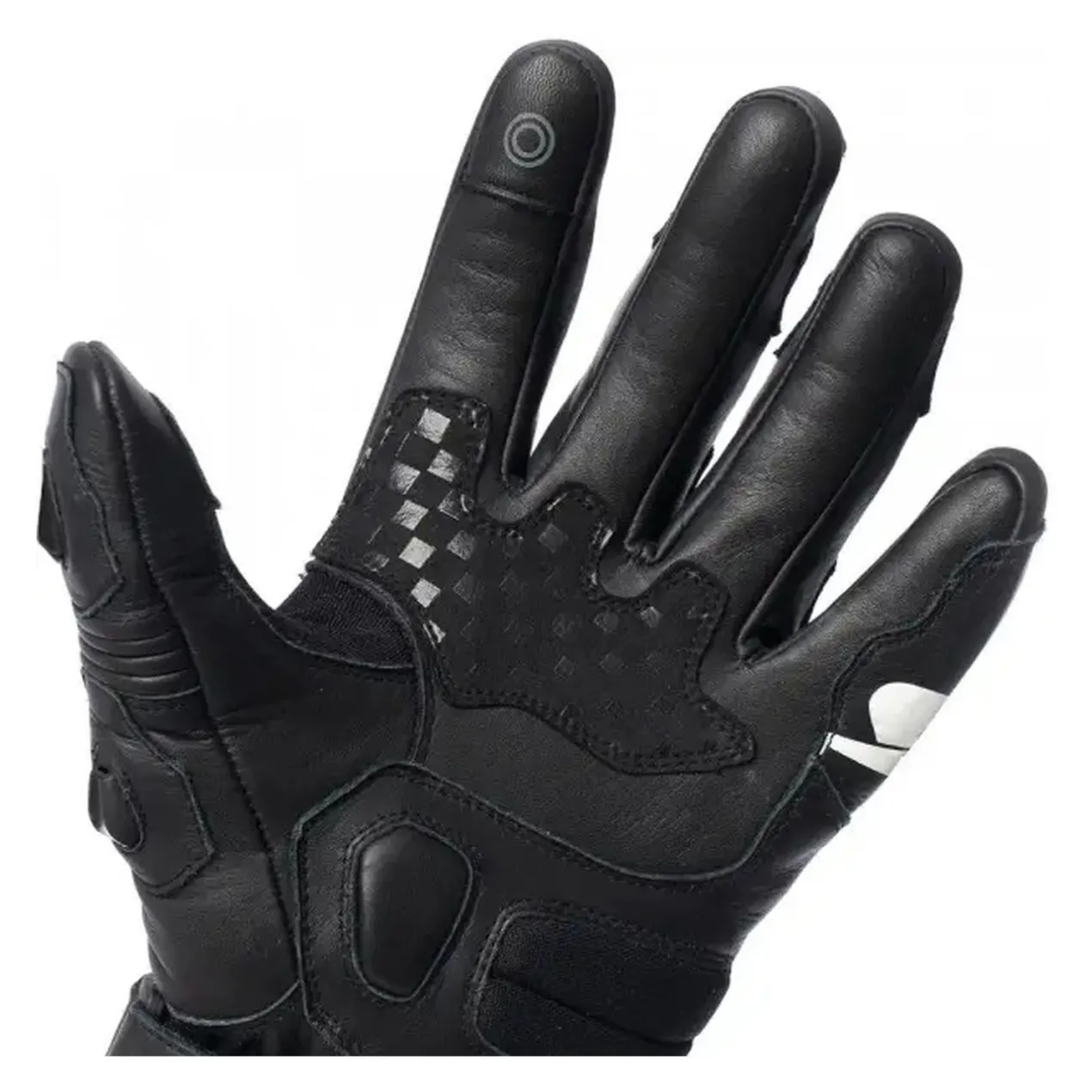 Guanti In Pelle Spyke Tech Race Zero Black