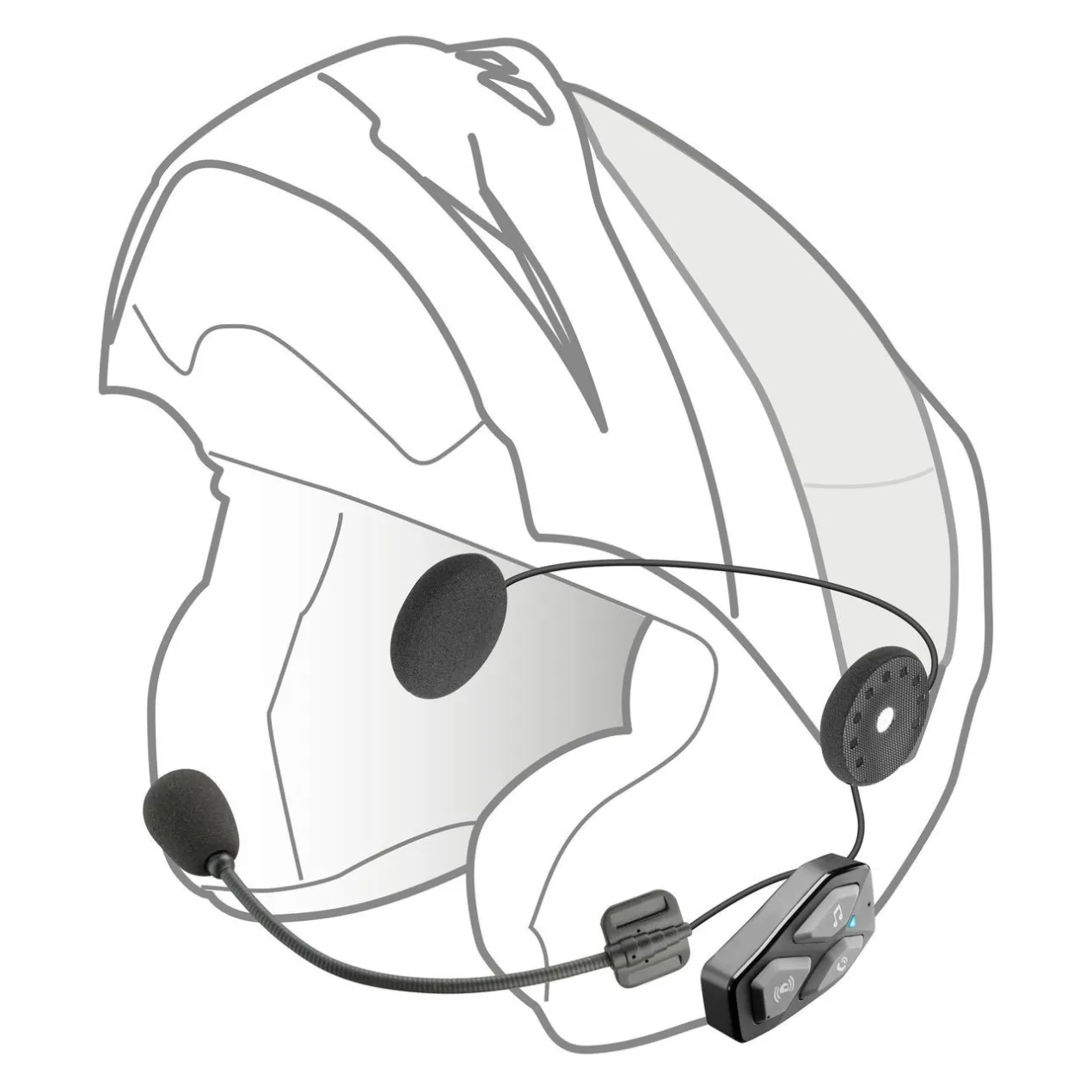 Interphone U-COM 3R SINGOLO Auricolare Bluetooth Da Casco