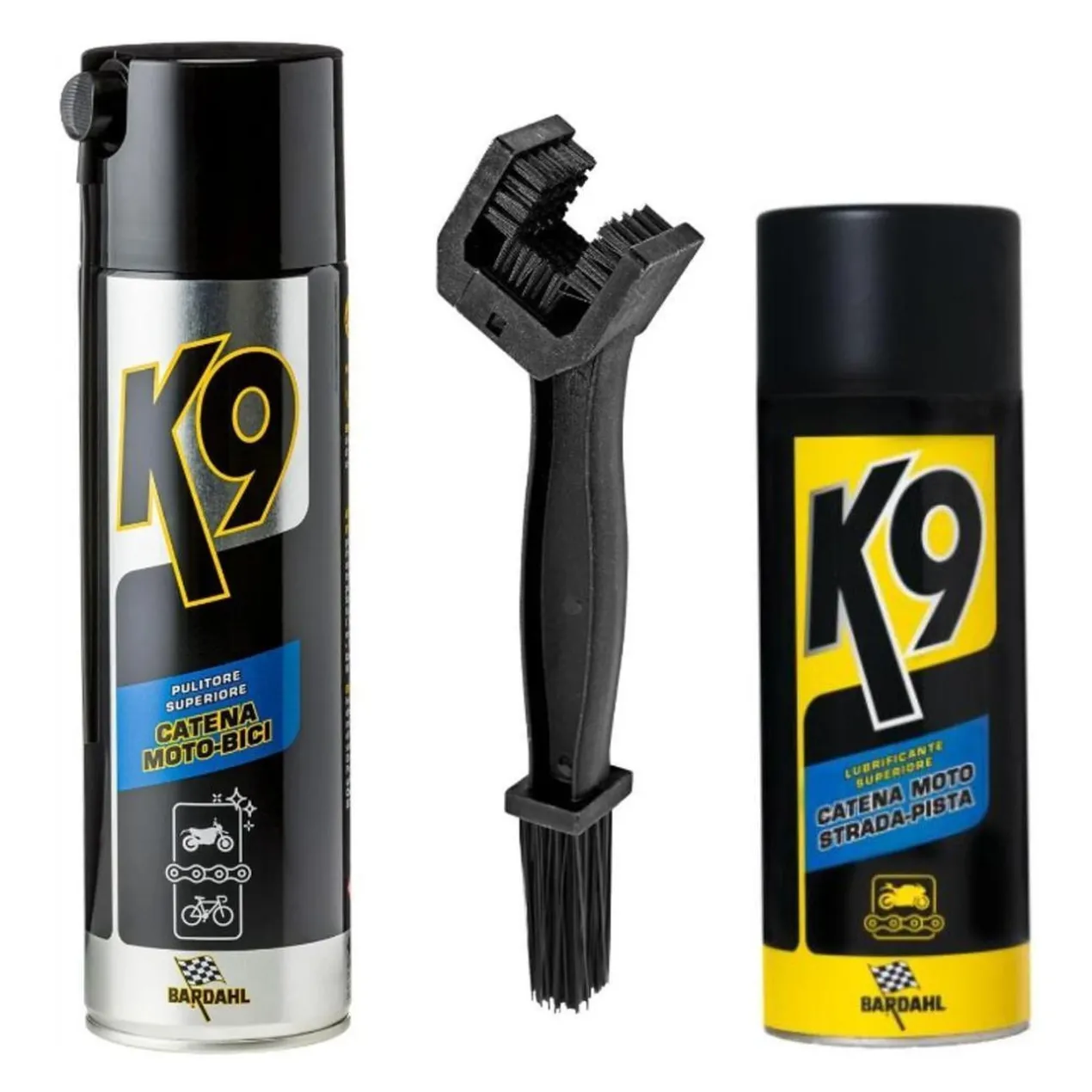Kit Manutenzione Catena Moto Strada Bardahl K9