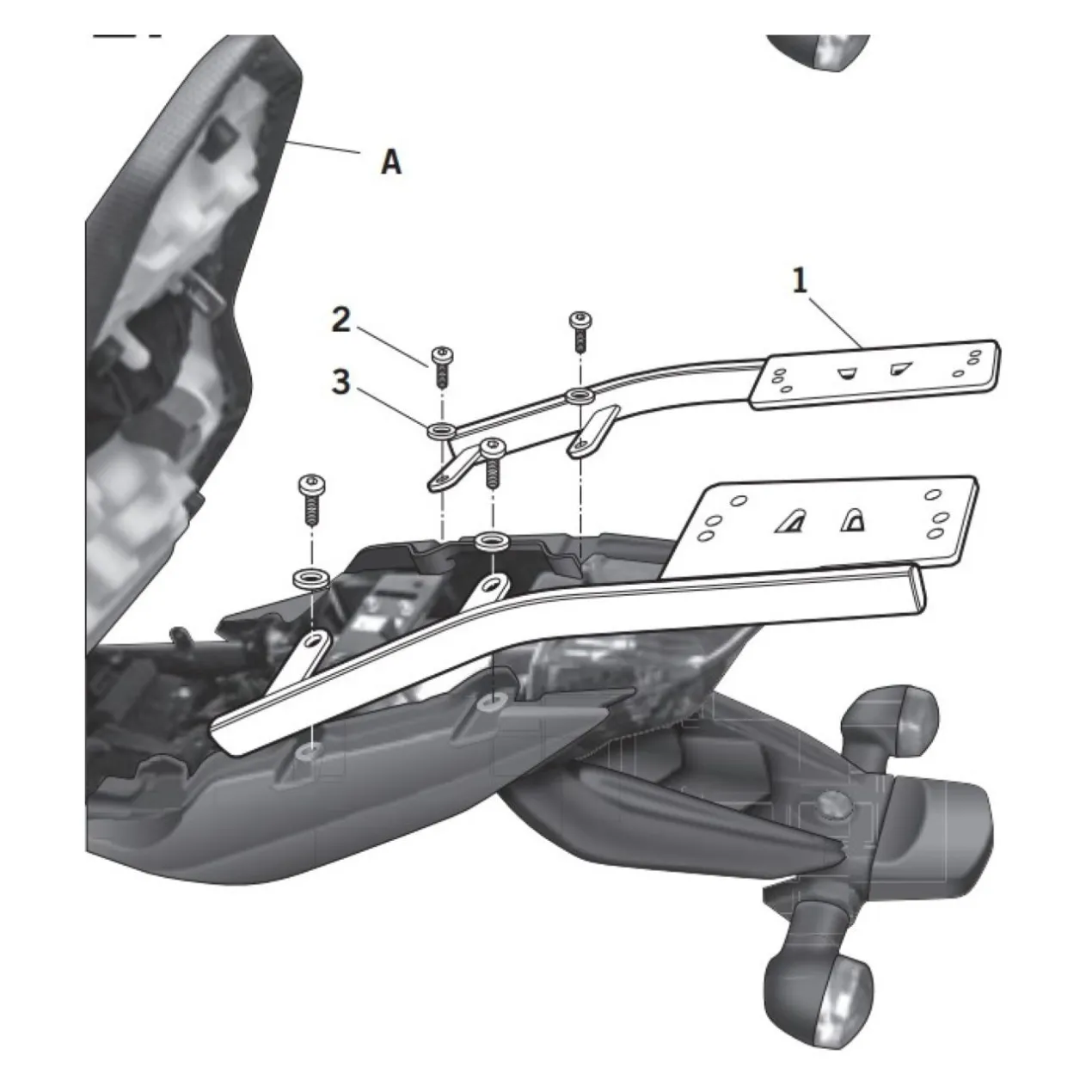 Kit Fissaggio Bauletto Shad Per Yamaha Xj 600