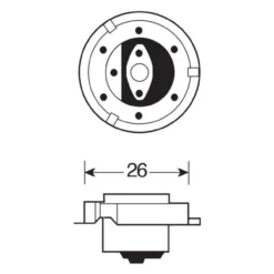 Lampada Blu-xe 12vs3 15w P26s
