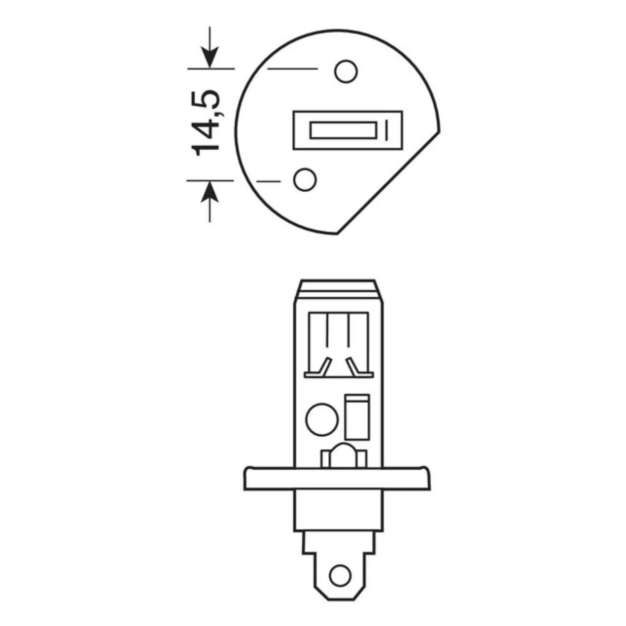 Lampada H1 12v 55w
