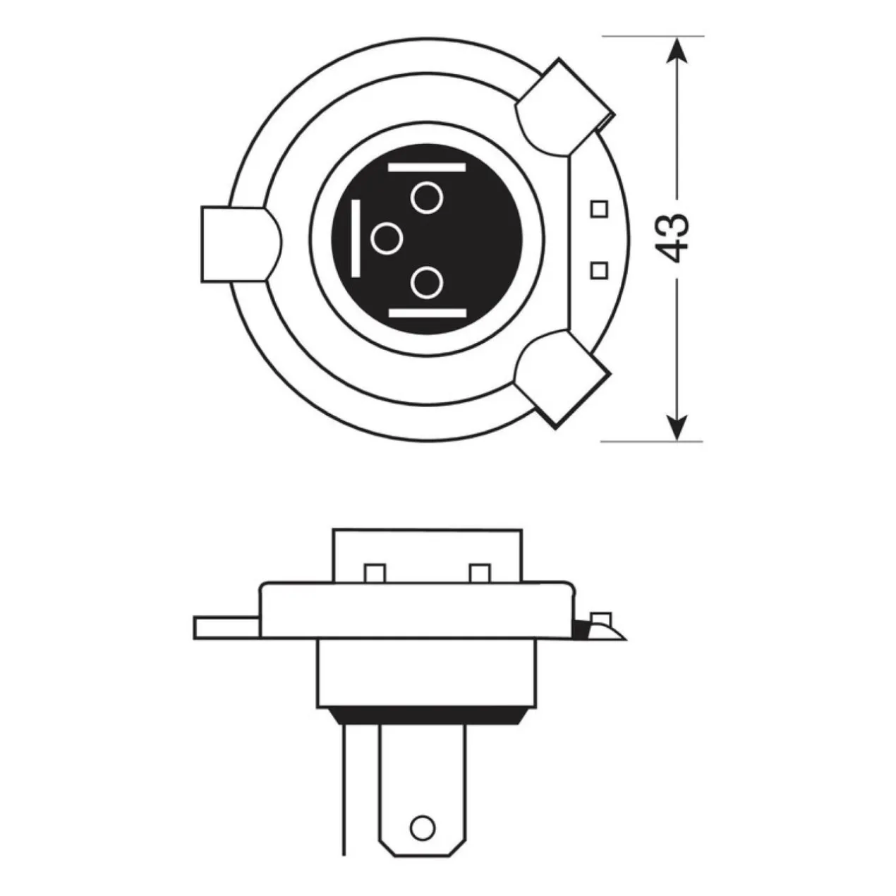 Lamp.alogena Hs1 12v 35/35w P43t