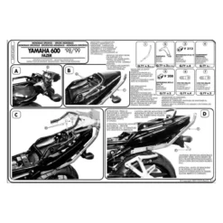 Lat.monorack Givi 340f Yamaha Fazer 600 00-03