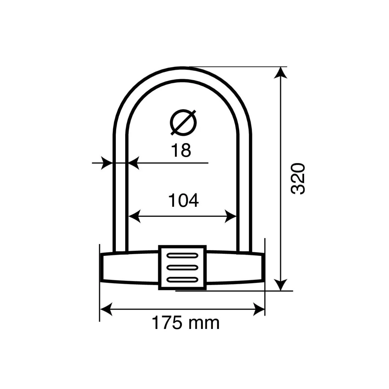 Lucchetto Ad Arco Strength Lampa 90609