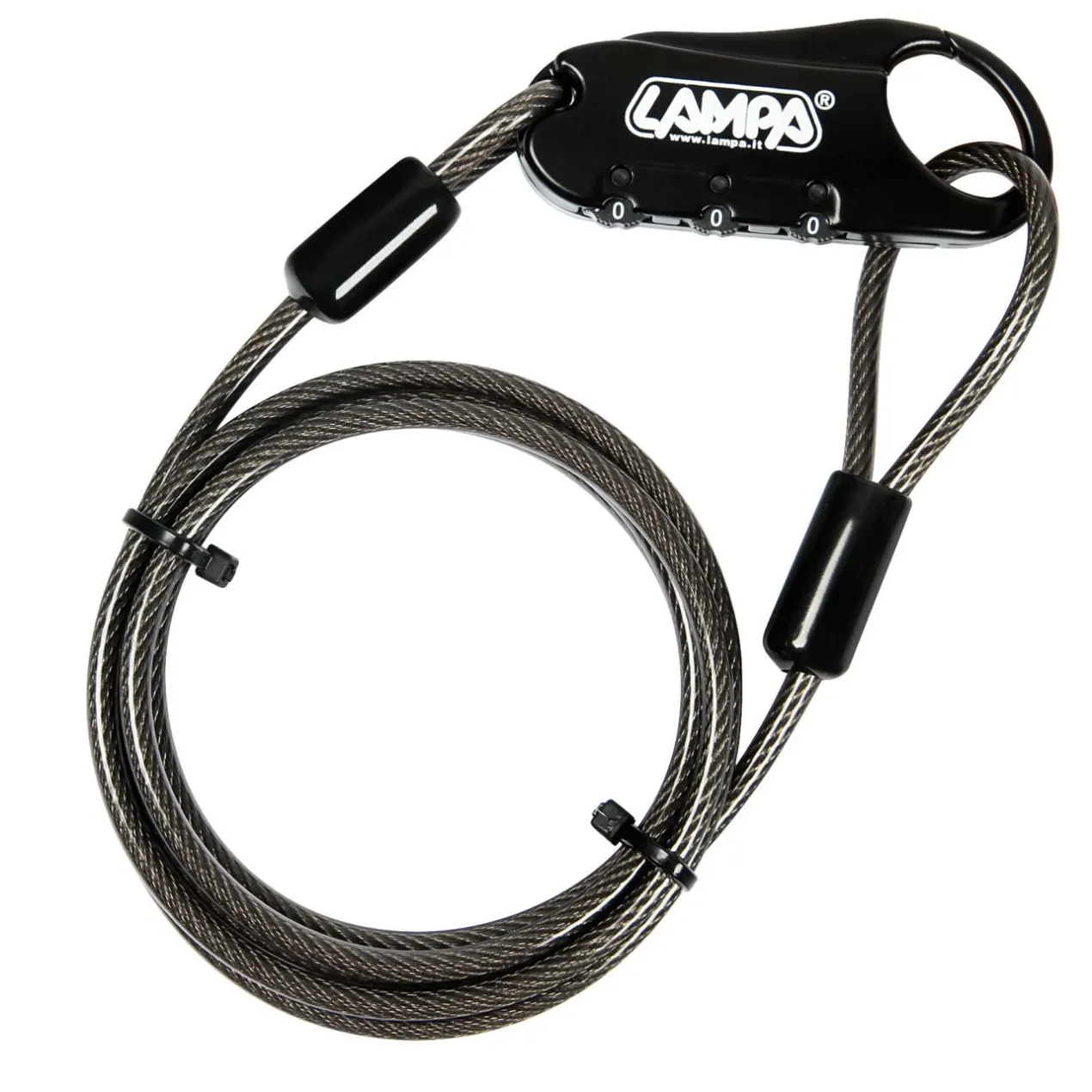 Lucchetto Antifurto Portex Con Cavetto Di Sicurezza Lampa 90596